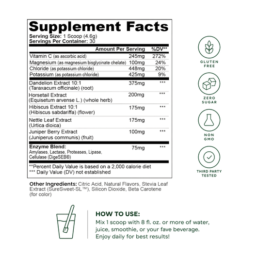D-Bloat Digestive Support Powder (Peach Mango) - Thryve Naturals